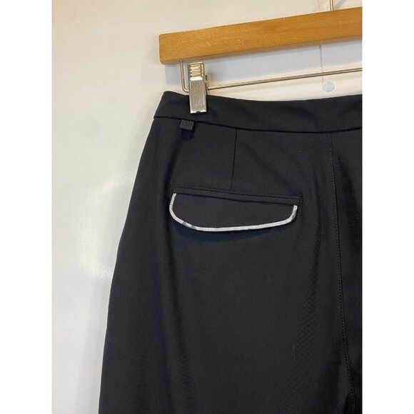 Lululemon Women's Long Story Short Golf Black Pleated Bermuda Casual Size 6 - Picture 5 of 7